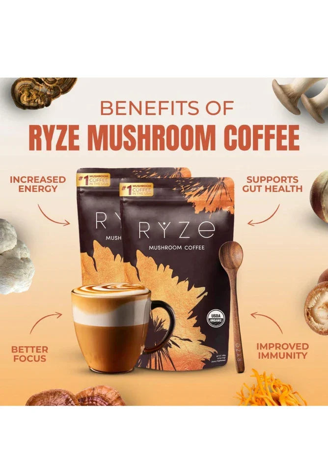 Organic Mushroom Coffee - ☕ 30 Servings Per Pack Free Shipping, Fast Delivery